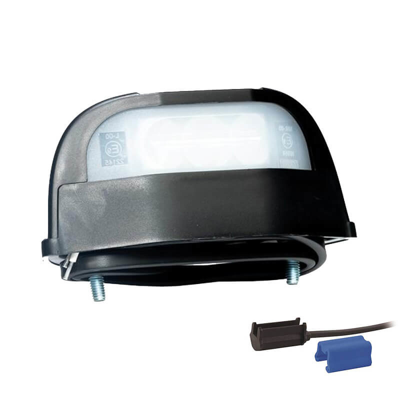 Fristom Kennzeichenleuchte LED 12/24v 112,3 x 57 x 97mm DC-Kabel 500mm, 0,75mm² 45 of 72mm  CE, ECE-R10 / R4 