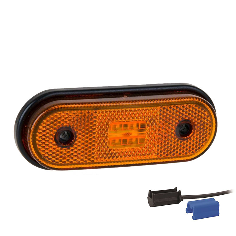 Fristom LED Seitenmarkierungsleuchte orange DC connector 12-36V DC