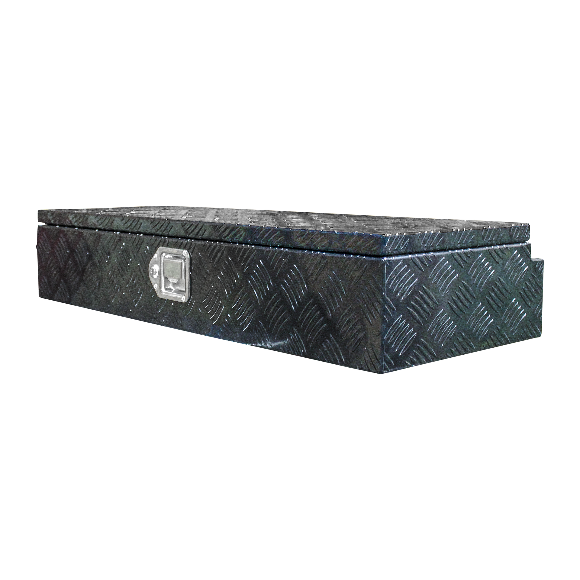 Novio Deichselbox Aluminium schwarz 900x380x170mm Kofferschloss