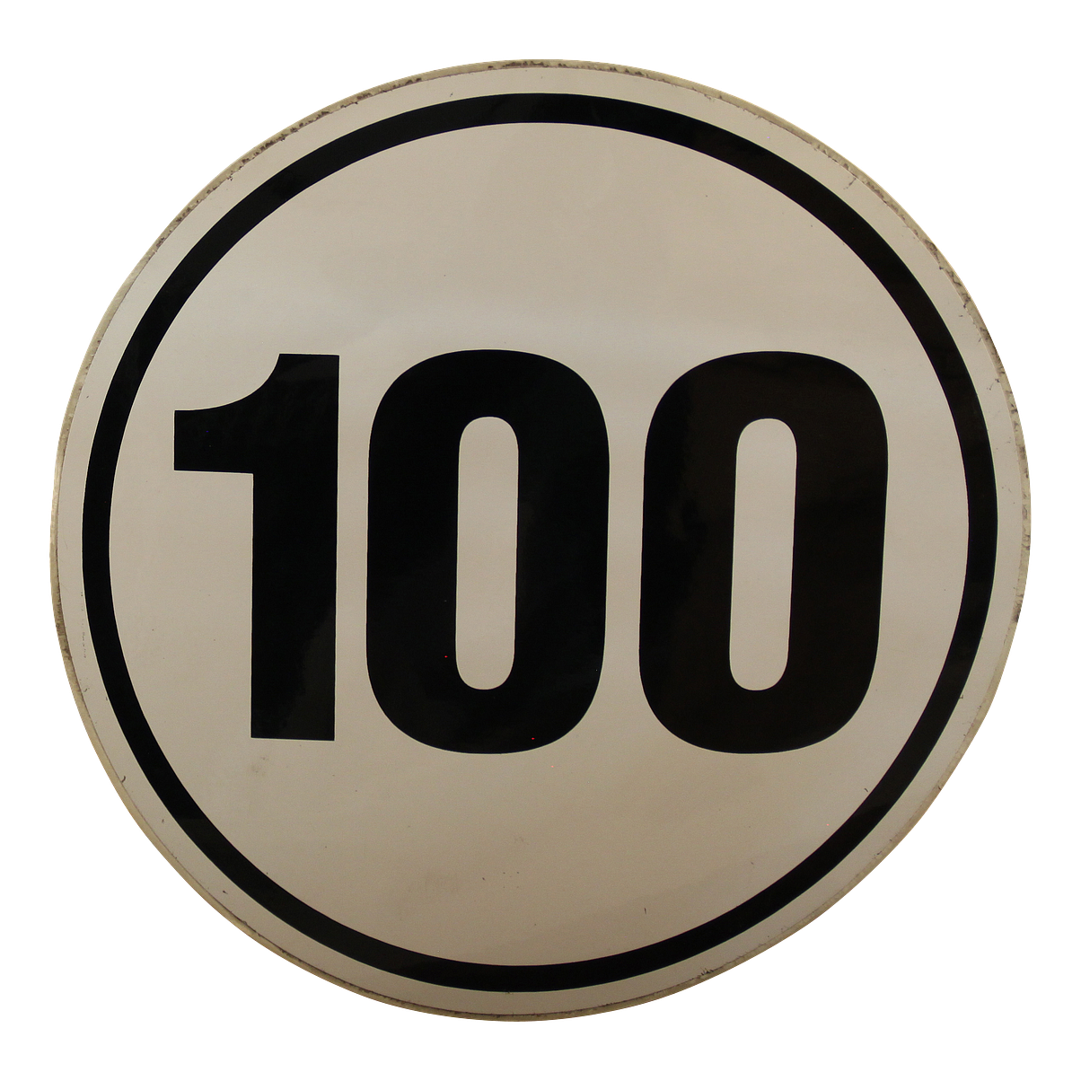 Novio Aufkleber 100km/h für Deutsland, Ø200mm