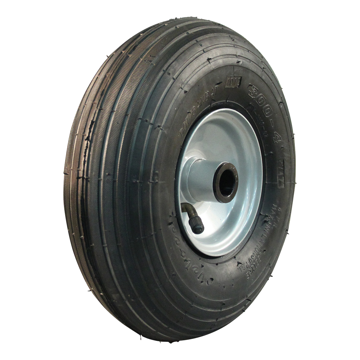 KINGS TIRE Komplettrad 2.50-4 V-5501 4PR + 2.10x4H2 ET0 Rollenlager Ø20 NL69 Stahl grau