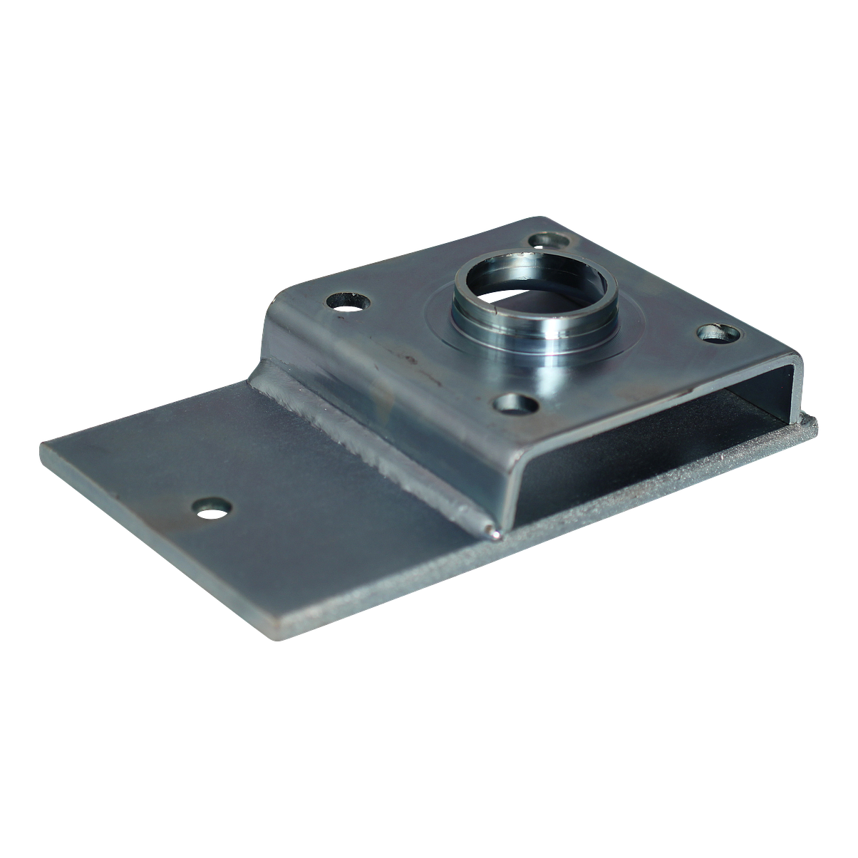 Simol Montageplatte Stützfuss/-Rad schraubbarer glanz verzinkt