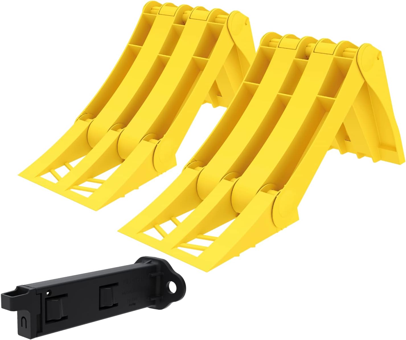 2x ORIGAMY 36 faltbarer Unterlegkeil Hemmschuh Bremskeil für Anhänger und Wohnwagen | DIN 76051/36 | inkl. Halter  2x ORIGAMY 36 faltbarer Unterlegkeil Hemmschuh Bremskeil für Anhänger und Wohnwagen | DIN 76051/36 | inkl. Halter