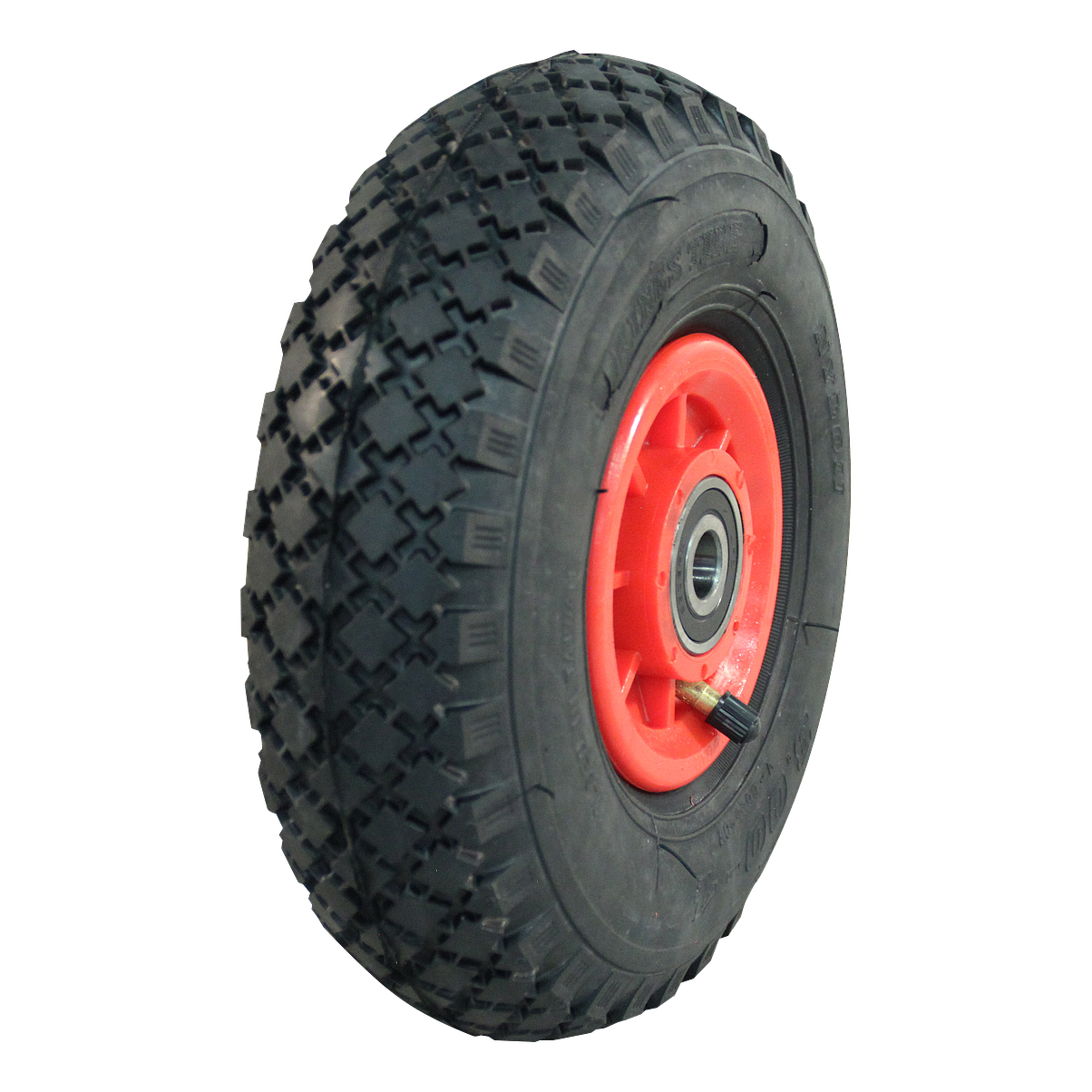 KINGS TIRE Komplettrad 3.00-4 V-6605 2PR + 2.10x4 NL75 kunststoff, Rot KINGS TIRE Komplettrad 3.00-4 V-6605 2PR + 2.10x4 NL75 kunststoff, Rot