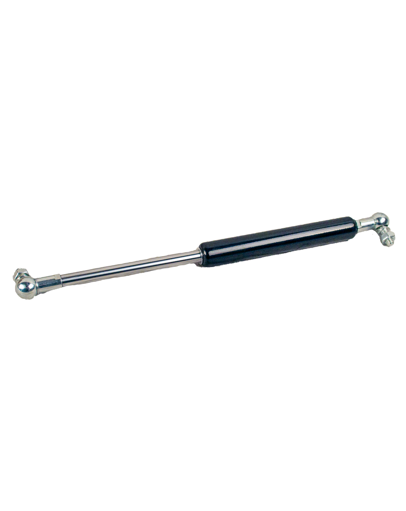 Hahn Gasdruckfeder (G) 14-28 250 640 2100N zylinder stahl mit Standardlackierung Tiefschwarz RAL 9005 Winkelgelenk, radiaal el. 35