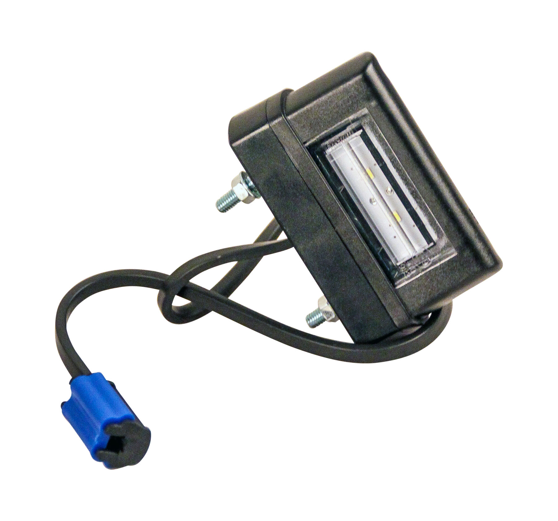 Fristom Kennzeichenleuchte LED 12/24 V 83 x 50 x 30mm DC-Kabel 200mm, 0,75mm². 45mm  CE, ECE-R10 / R7 / R4 weiß Fristom Kennzeichenleuchte LED 12/24 V 83 x 50 x 30mm DC-Kabel 200mm, 0,75mm². 45mm  CE, ECE-R10 / R7 / R4 weiß