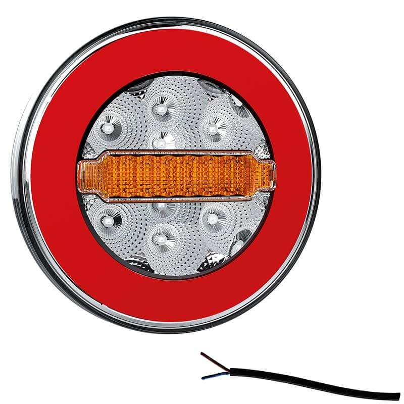 Fristom Rückleuchte 100cm LED links und rechts anwendbar Kabel Bremslicht Blinkleuchte    Neon-Rücklicht  wasserdicht 12/24 V Lavaflow