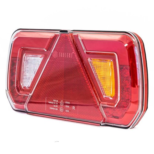 Tralert Rückleuchte rechts 5 PINs Bajonett Aufbau Bremslicht Blinkleuchte Kennzeichenleuchte Nebelleuchte Rückfahrscheinwerfer Rückleuchte Länge Dreieick IP67 12/24 V
