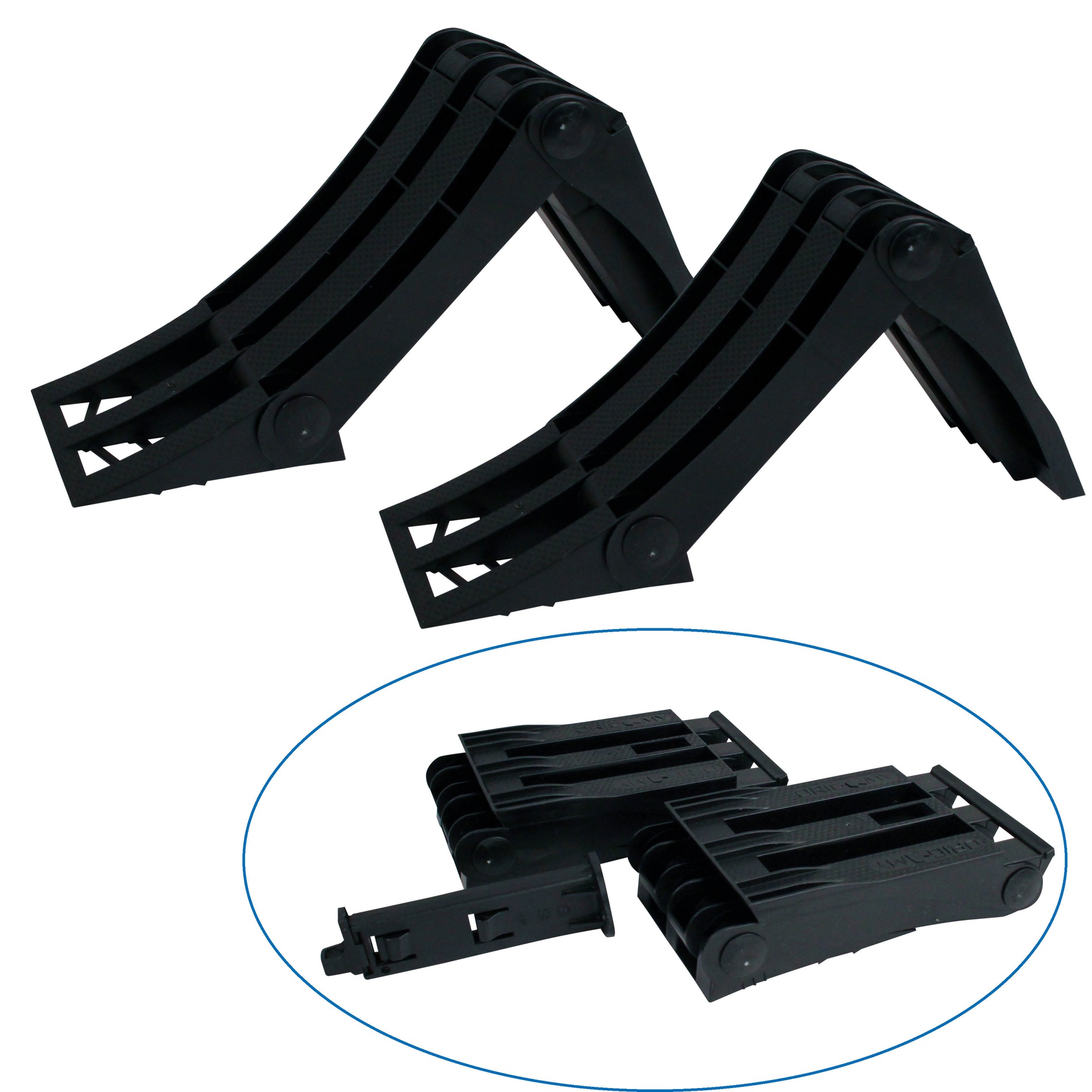 Lokhen 2x Unterlegkeile faltbar "Origamy 36" inkl. Halter schwarz Lokhen 2x Unterlegkeile faltbar "Origamy 36" inkl. Halter schwarz