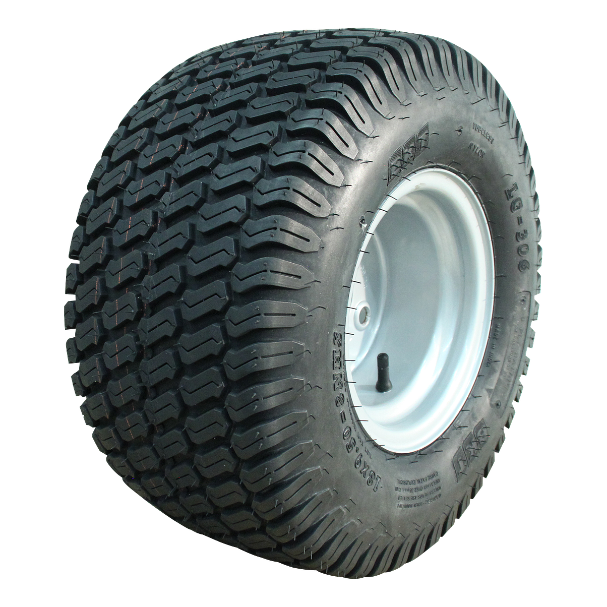 DURO Komplettrad 20x10.00-8 LG-306 6PR + 7.00Bx8H2 ET-2 60/100/4 A3 Stahl grau