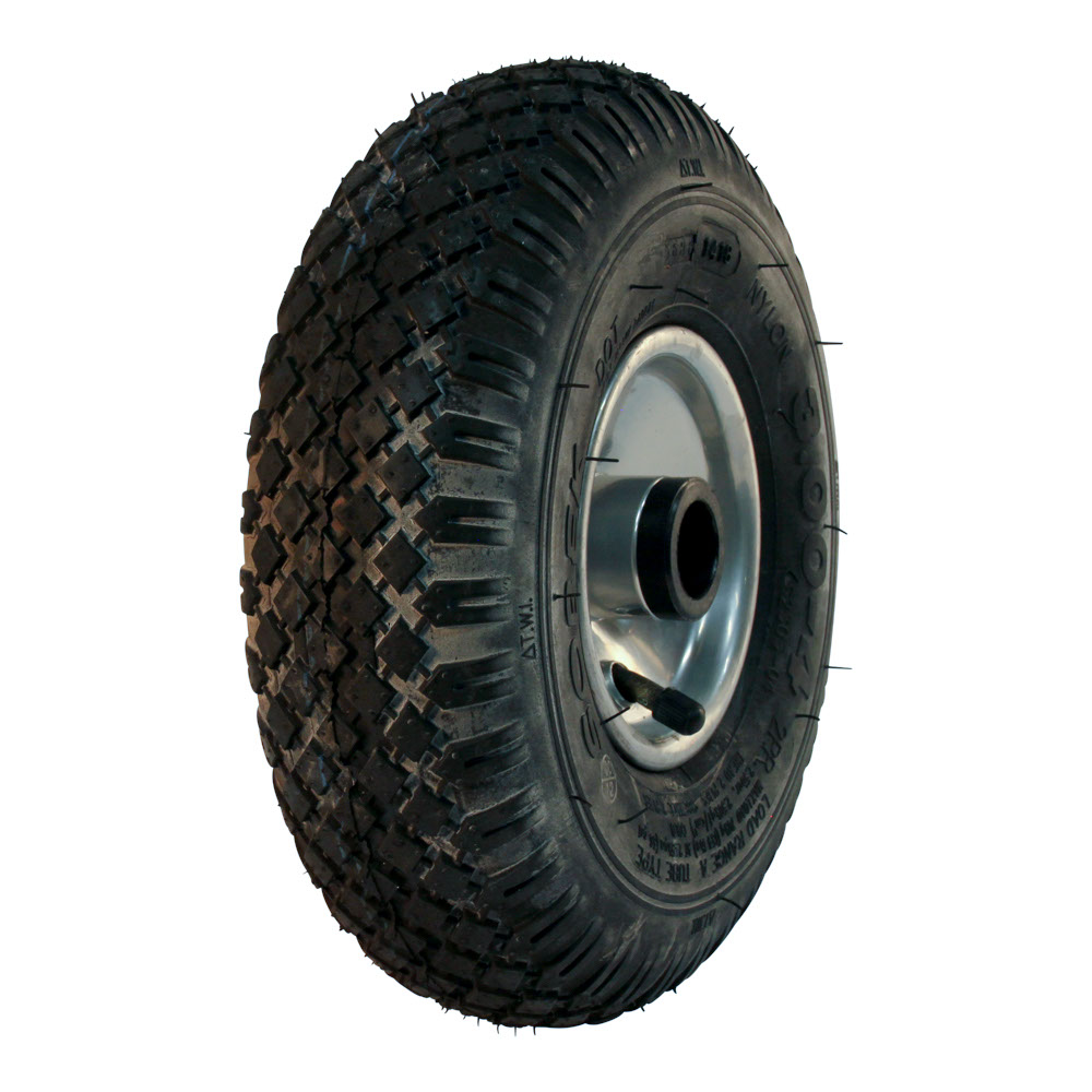 KINGS TIRE Komplettrad 2.50-4 V-5501 4PR + 2.10x4H2 ET0 Rollenlager Ø25 NL75 Stahl grau