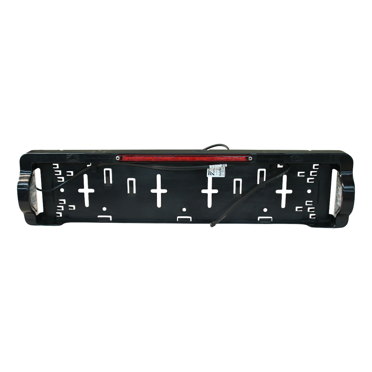 Aspöck Kennzeichenhalter + Kennzeichenbeleuchtung + 3. Bremslicht-LED , DC 800mm Kabel 12-24V Aspöck Kennzeichenhalter + Kennzeichenbeleuchtung + 3. Bremslicht-LED , DC 800mm Kabel 12-24V
