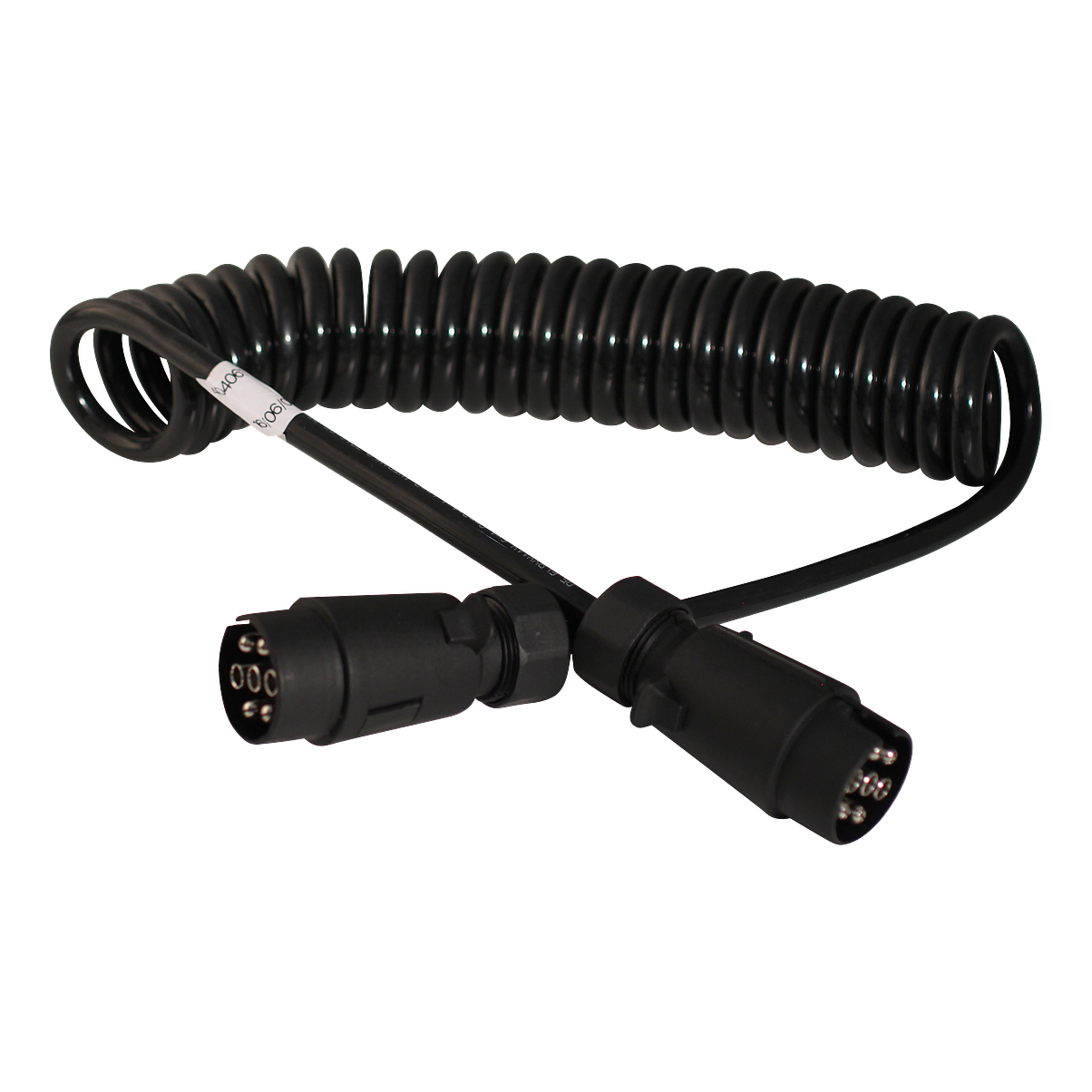 Novio Spiralkabel 7 polig 3,5m, Stecker / Stecker (Kunststoff)