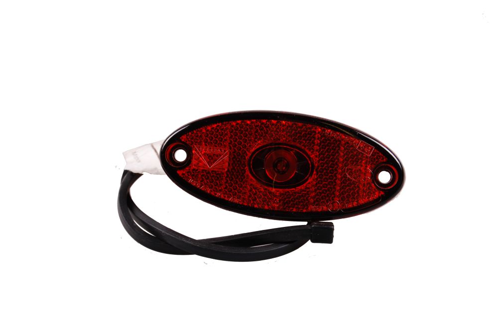 Aspöck Positionsleuchte Flatpoint II LED rot DC Kabel 50cm