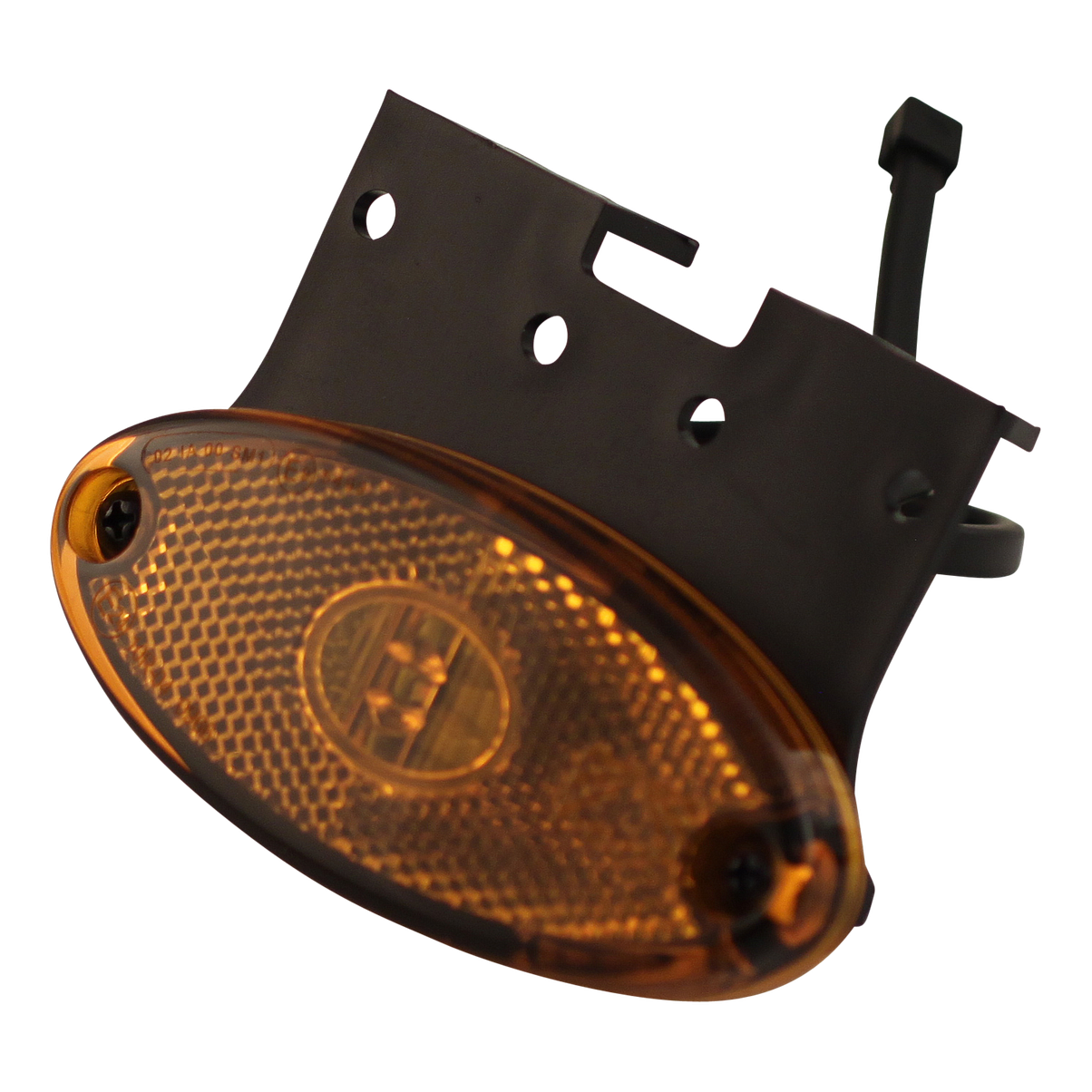 Aspöck Seitenmarkierungsleuchte Aspöck Flatpoint II led Orange inkl. Montagestütze "C" 90° DC kabel 500mm