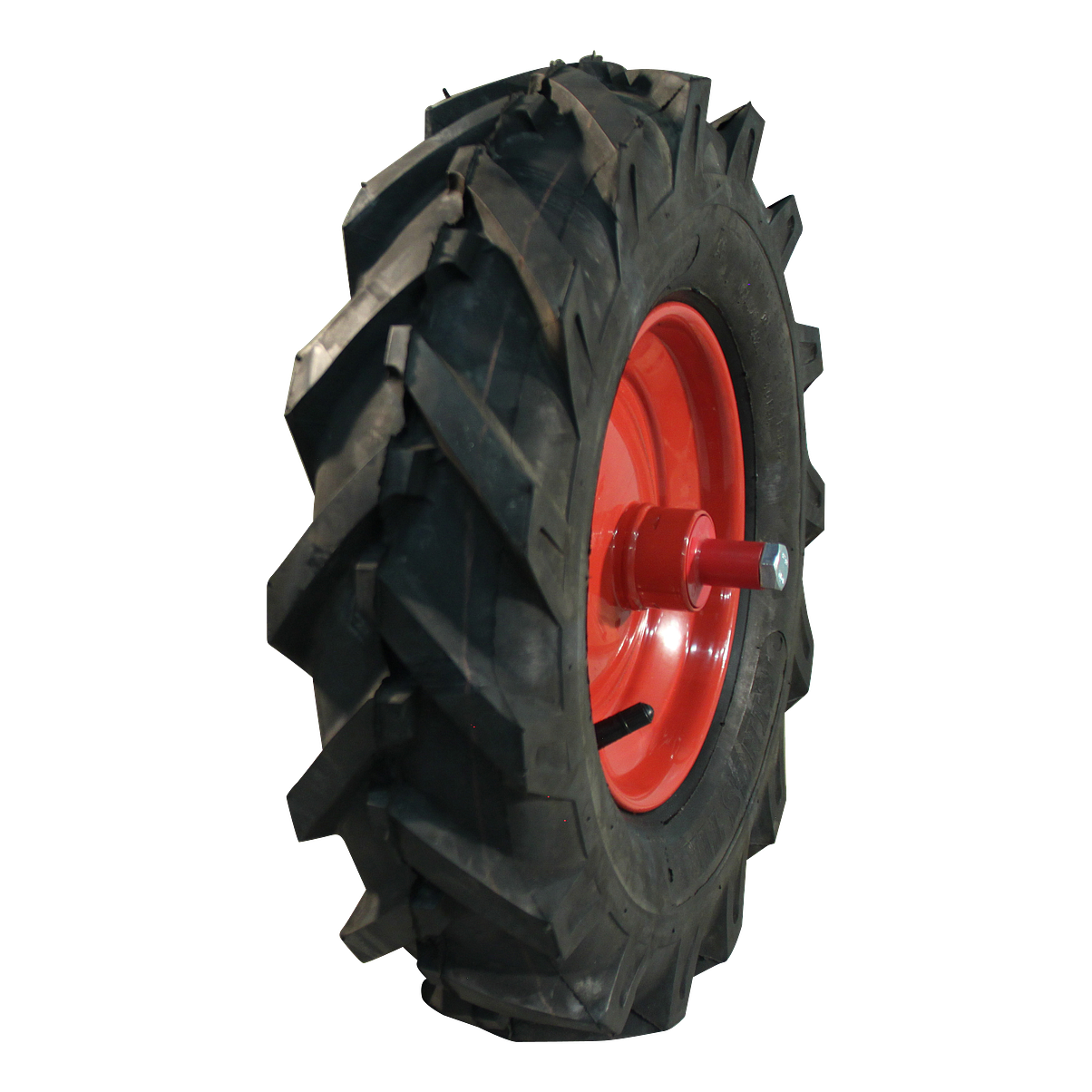 KINGS TIRE Komplettrad 4.80/4.00-8 (122/90-8) V-8501 4PR + 2.50Ax8 ET0 NL96 44 A4 Stahl Rot links
