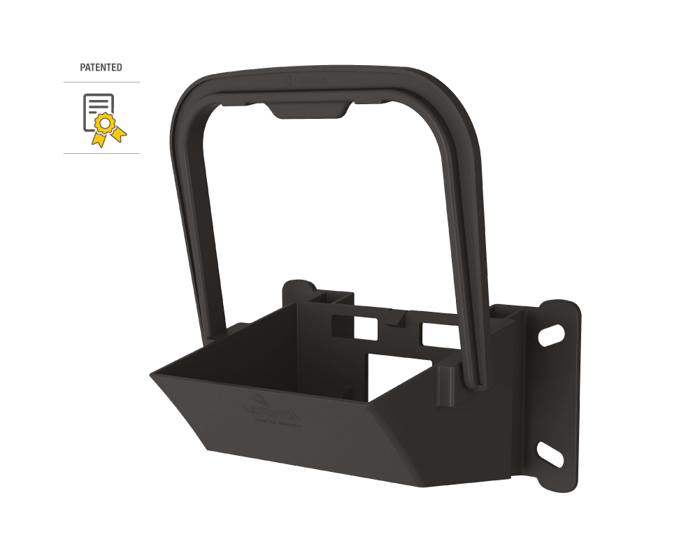 Lokhen Halter für Unterlegkeil NG 53 kunststoff, schwarz