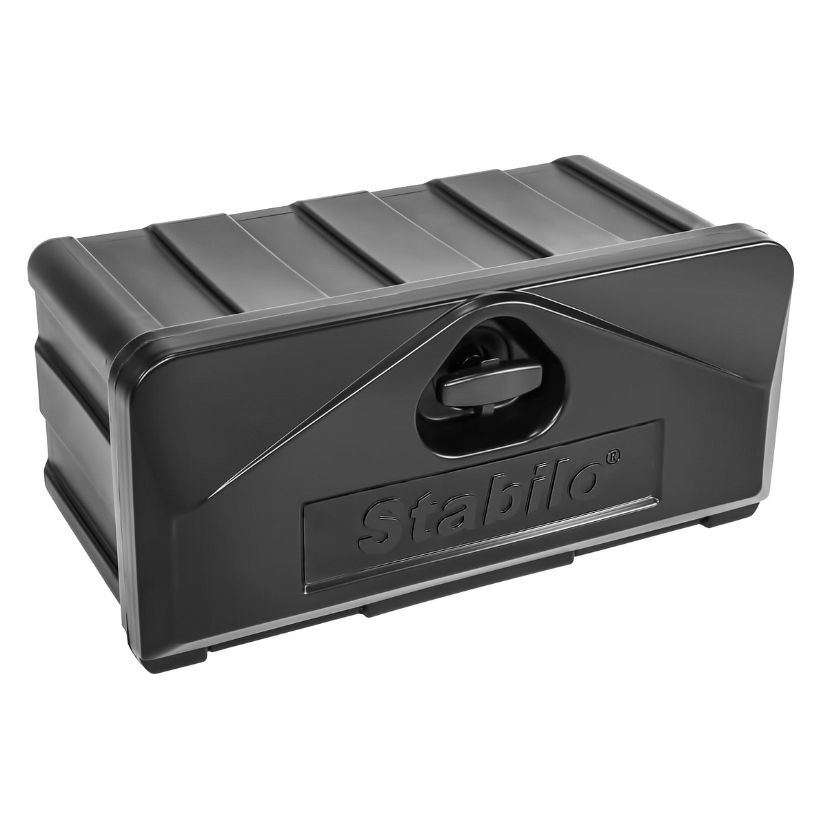 Stabilo Deichselbox Kunststoff, Stabilo®-box 500-4, Drehriegel mit Schloss 530x250x300mm