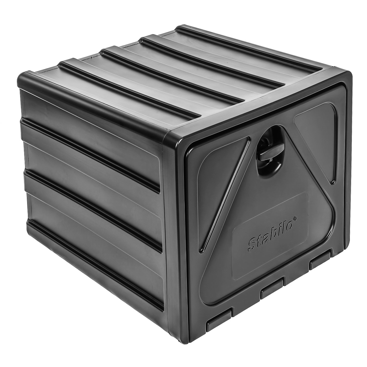 Stabilo Deichselbox Kunststoff, Stabilo®-box 600-2, Drehriegel mit Schloss 600x500x650mm