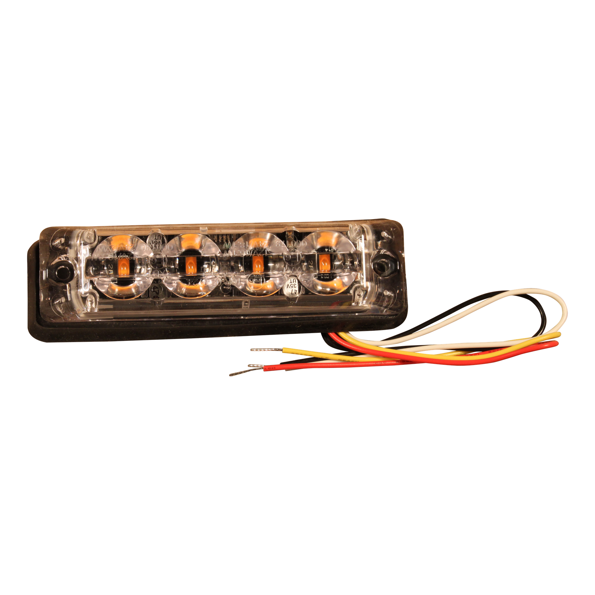 ElectraQuip Rundumleuchte Blitzlicht LED orange 12/24 V 110x29x11 mm Kabelverbindung IP67 4x3 W LED CE, ECE-R10 / R65 ElectraQuip Rundumleuchte Blitzlicht LED orange 12/24 V 110x29x11 mm Kabelverbindung IP67 4x3 W LED CE, ECE-R10 / R65