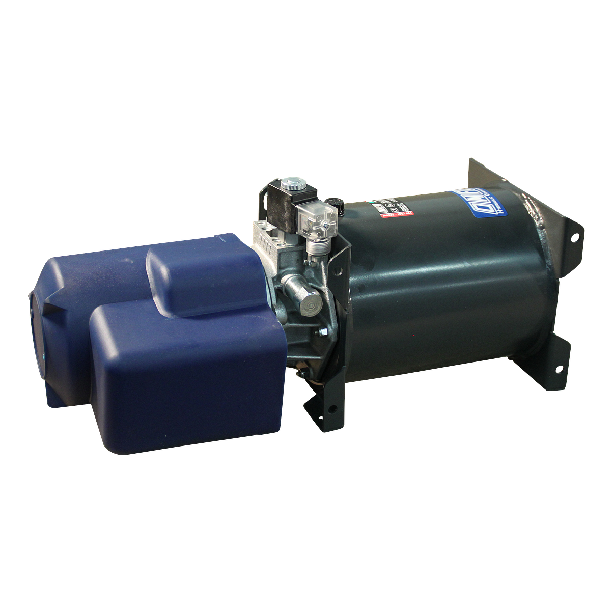 OMFB Hydraulikpumpe elektrisch DC12V-1,6KW 8.9l Stahltank , ohne Steuerung