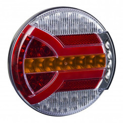 Tralert Rückleuchte LED 1500mm Kabel Bremslicht dynamisches blinklicht Kennzeichenbeleuchtung   Neon-Rücklicht  IP68 12/24 V Lavaflow