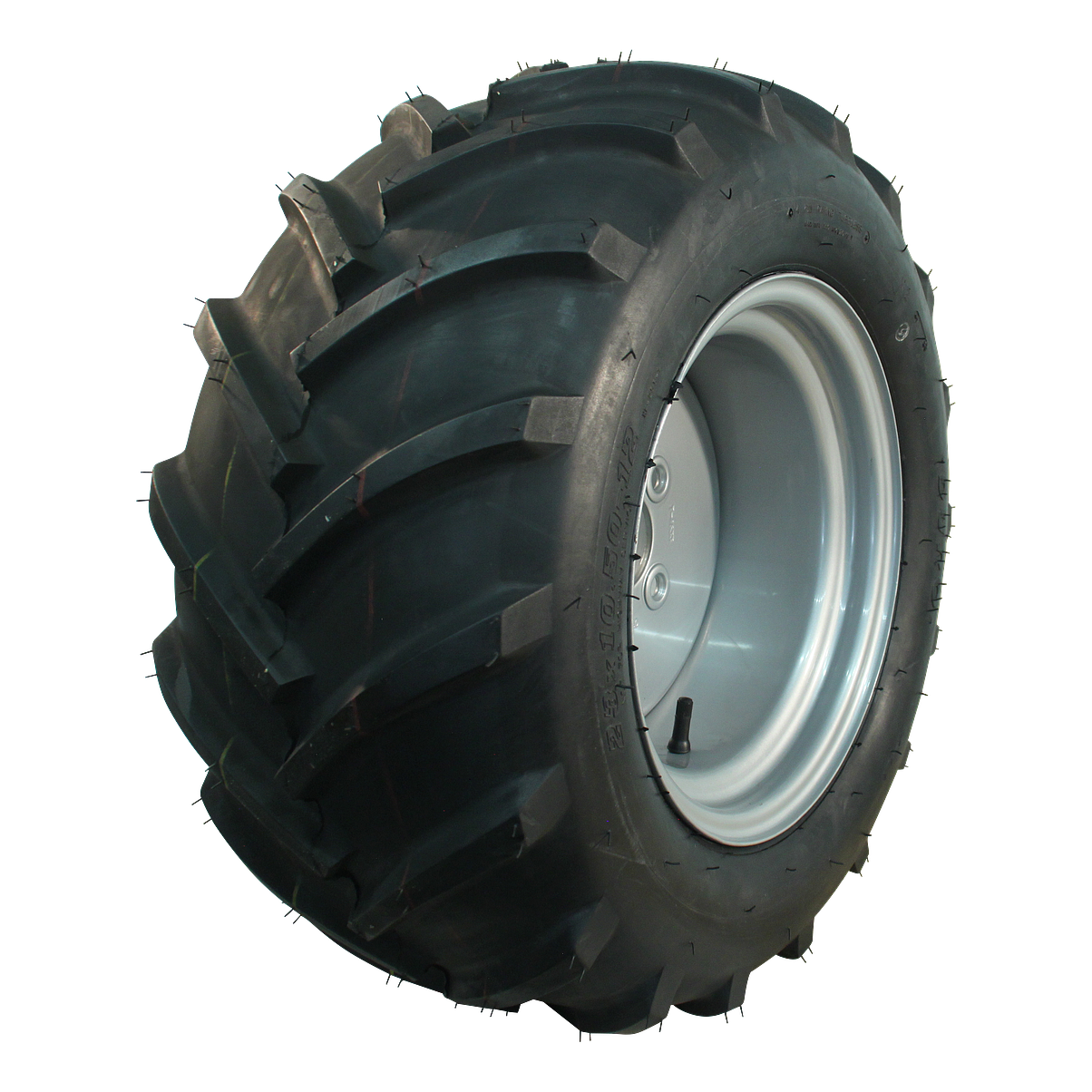 DURO Komplettrad 23x10.50-12 HF-255 4PR + 8.50Ix12H2 ET-10 63,5/100/4 A8 Stahl grau links