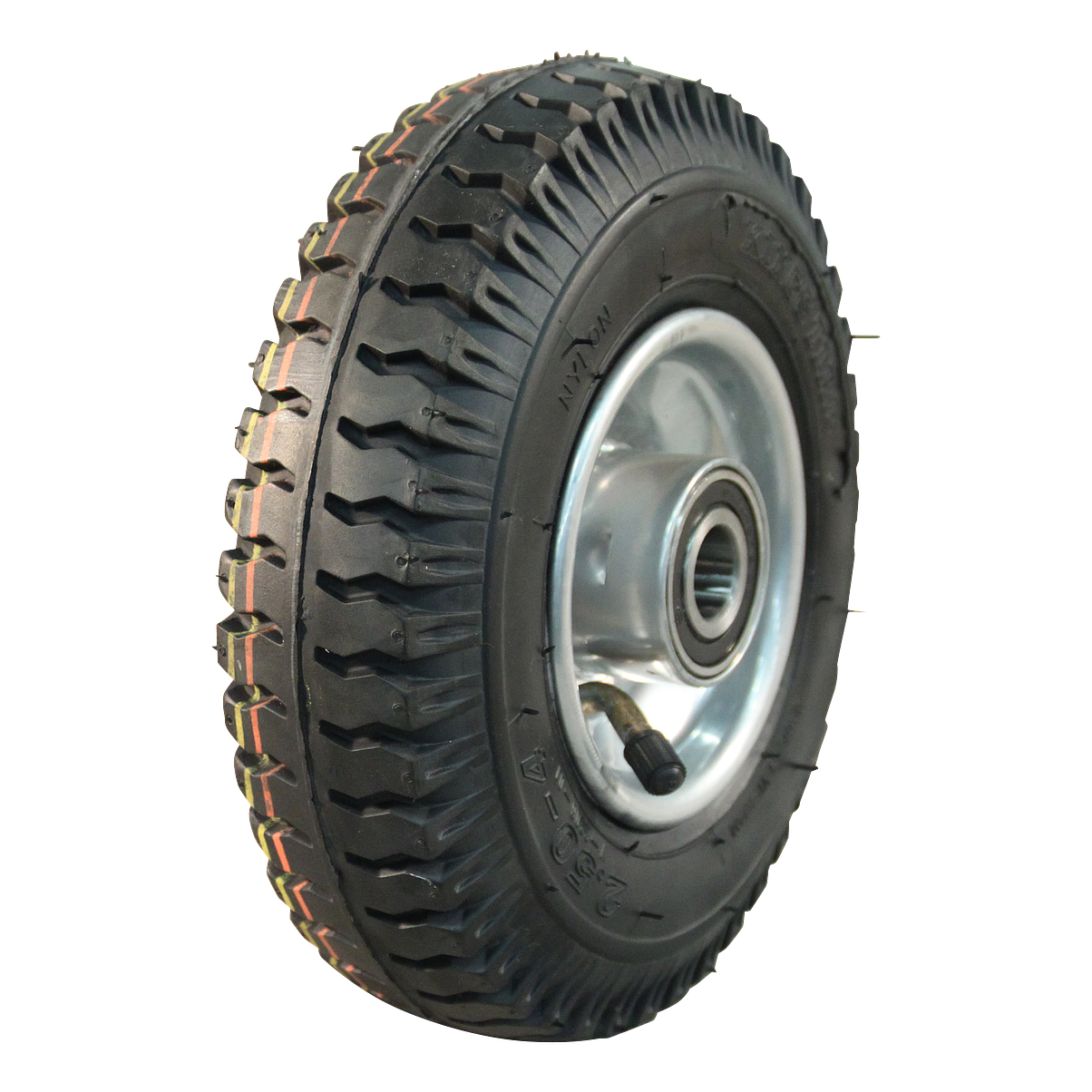 KINGS TIRE Komplettrad 2.50-4 V-6606 2PR + 2.10x4H2 ET0 NL75 Stahl grau