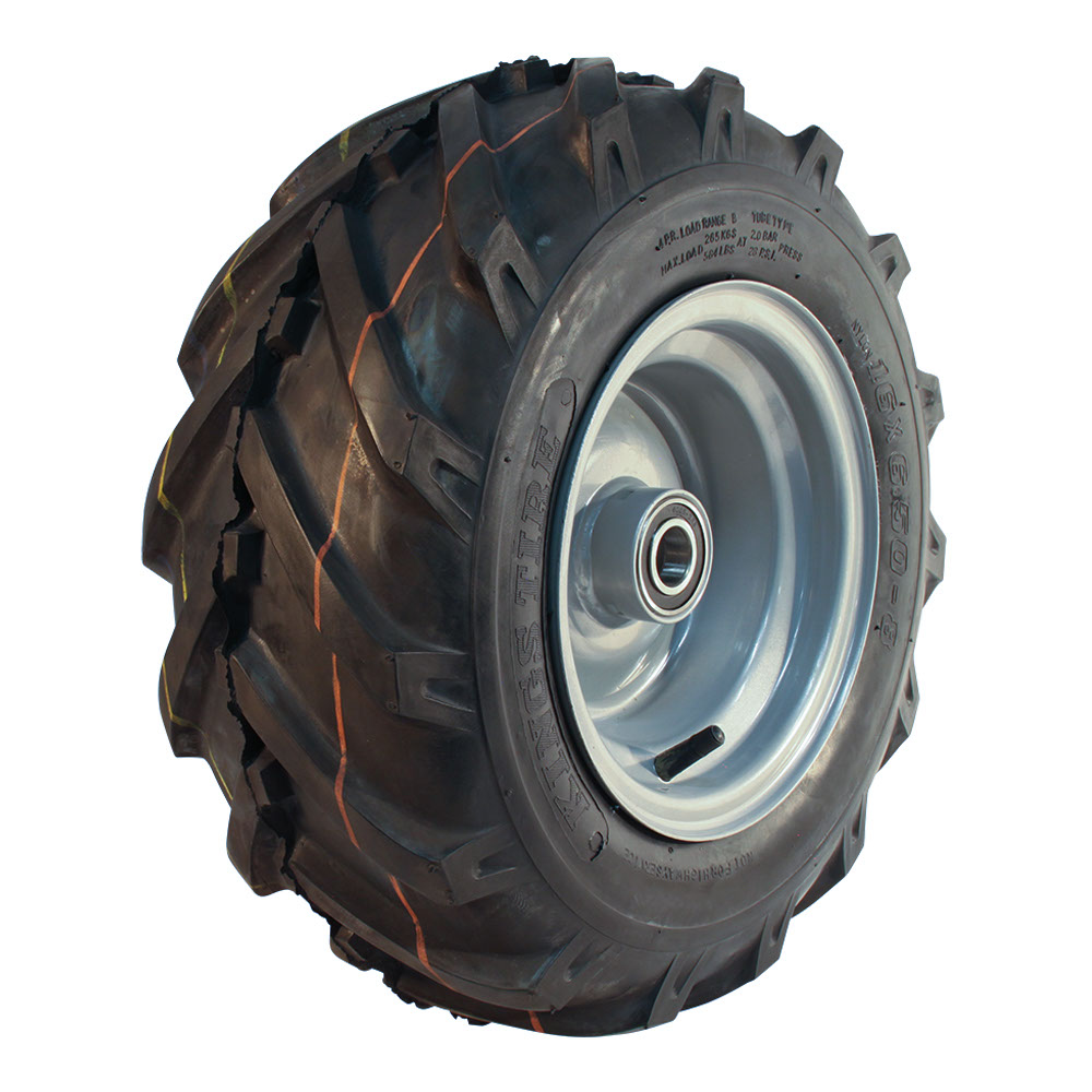 KINGS TIRE Komplettrad 16x6.50-8 V-8501 4PR + 5.50Ax8H2 ET0 NL90 64 A4 Stahl grau links KINGS TIRE Komplettrad 16x6.50-8 V-8501 4PR + 5.50Ax8H2 ET0 NL90 64 A4 Stahl grau links